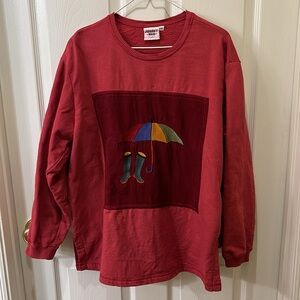 Johnny Was vintage sweatshirt, Size M, Oversized, GUC.